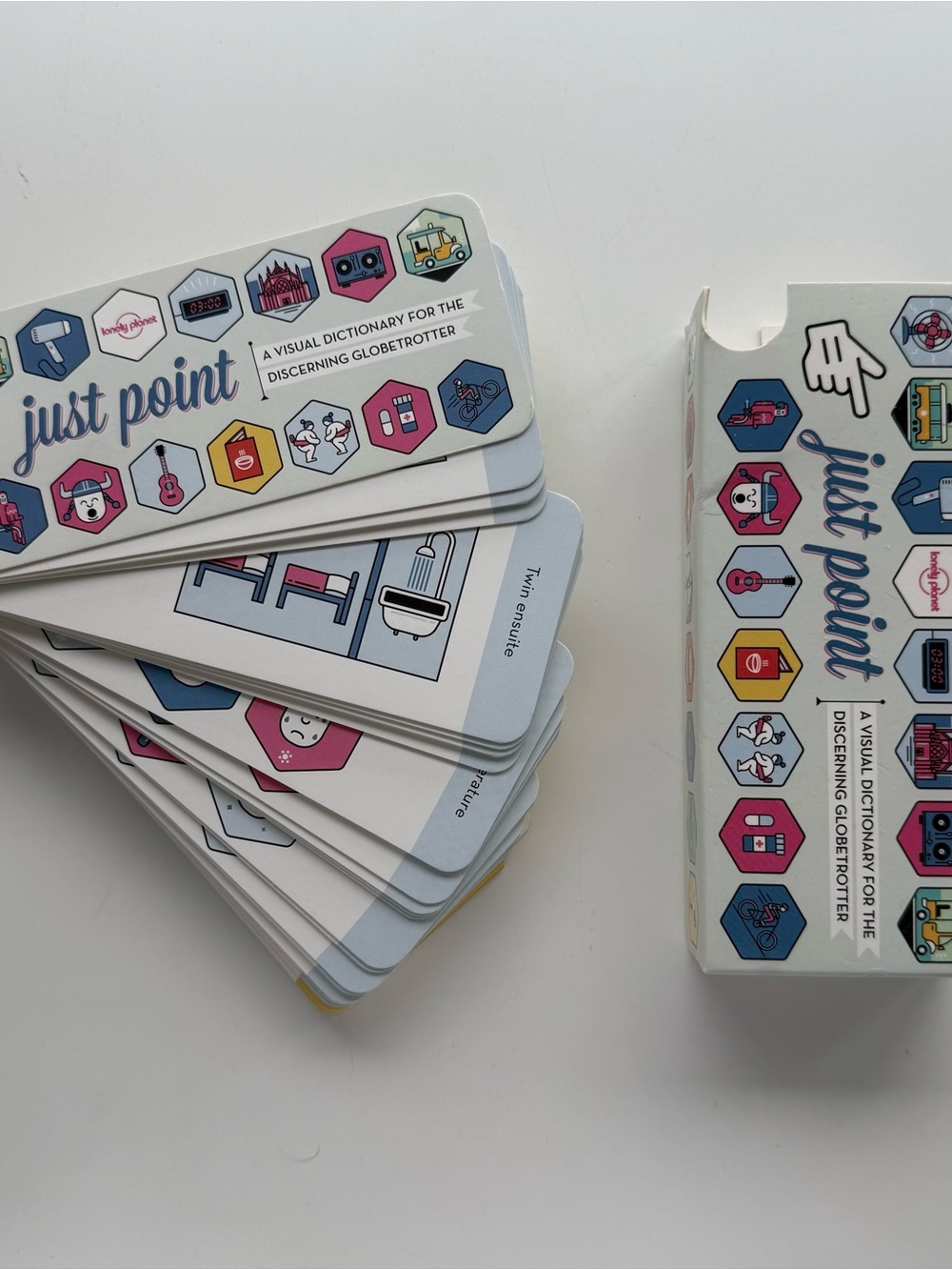 Just Point Visual Dictionary Cards — White, Pink & Blue